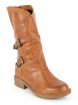 Μποτάκια με διακοσμητικά λουράκια στο πλάι