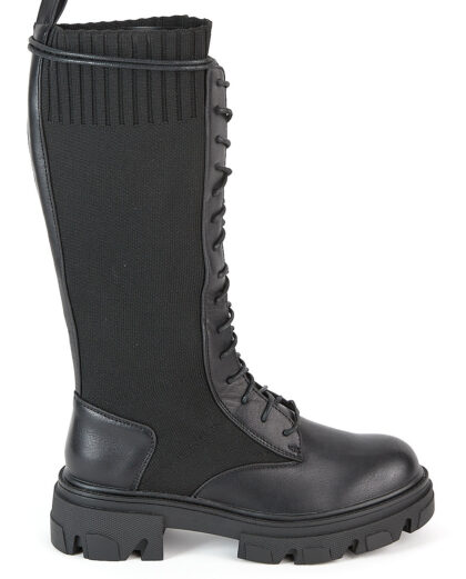 Αρβυλάκι κάλτσα με κορδόνια μαύρο