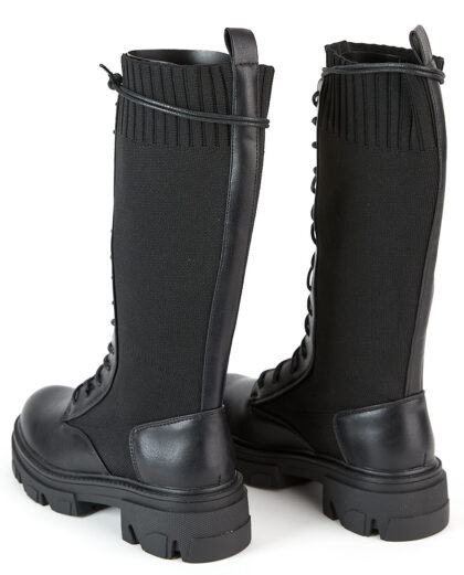 Αρβυλάκι κάλτσα με κορδόνια μαύρο